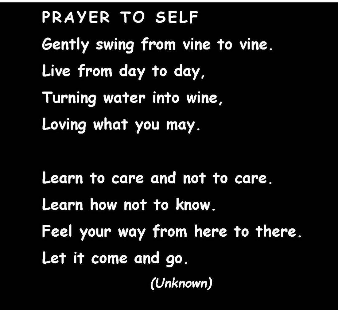 prayer to self